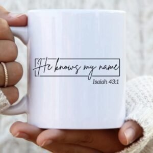 He Knows My Name Mug